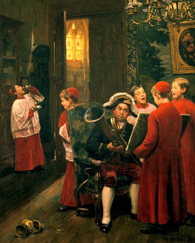 Kinderen van het koor, ca. 1900-1930 door Paul Charles Chocarne Moreau