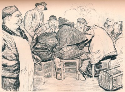 Een Leverancier van Vloeibare Verfrissing voor Anarchisten, ca. 1895 door Paul Charles Renouard