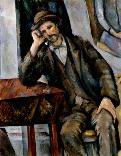 Een Roker, 1890-1892 door Paul Cézanne