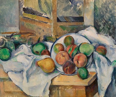 Een tafelhoek door Paul Cézanne