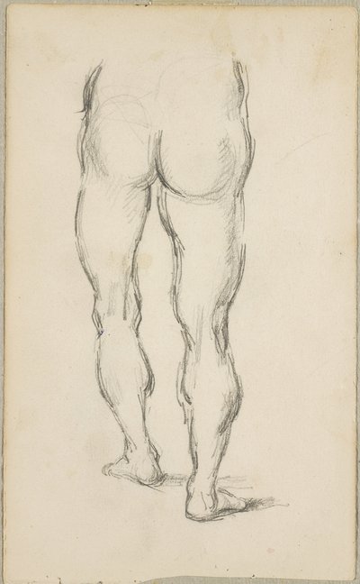Na Luca Signorelli: studie van benen door Paul Cézanne