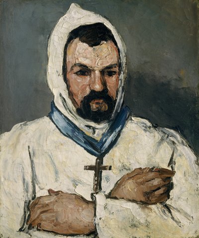 Antoine Dominique Sauveur Aubert geboren 1817, de Oom van de Kunstenaar, als Monnik, 1866 door Paul Cézanne