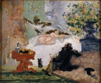 Une moderne Olympia door Paul Cézanne