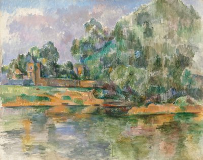 Oevers van de Seine bij Médan, c. 1885-1890 door Paul Cézanne