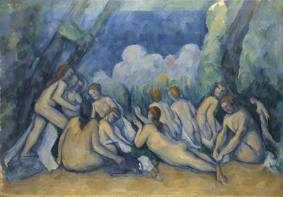 Badhers Les Grandes Baigneuses, 1894-1905 door Paul Cézanne