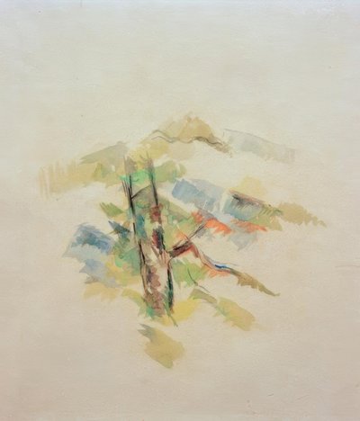 Boomstudie door Paul Cézanne