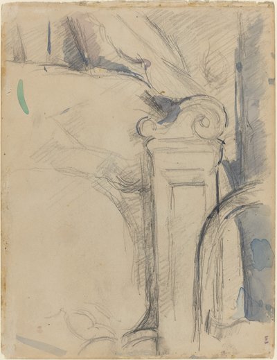 Bedpost [verso], ca. 1895 door Paul Cézanne