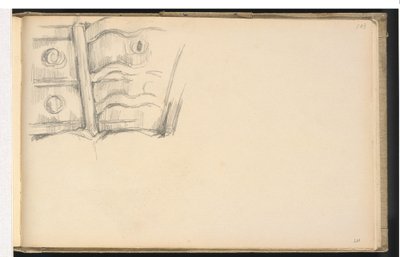 Stoel en Dressoir door Paul Cézanne