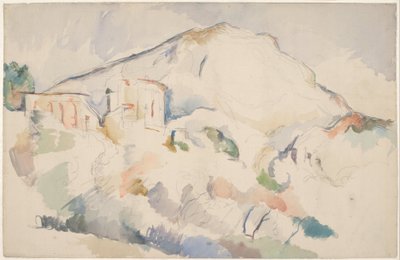 Château Noir en Mont Sainte-Victoire, c. 1890-1895 door Paul Cézanne