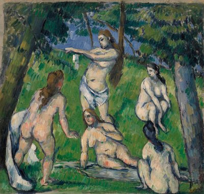 Vijf baders door Paul Cézanne
