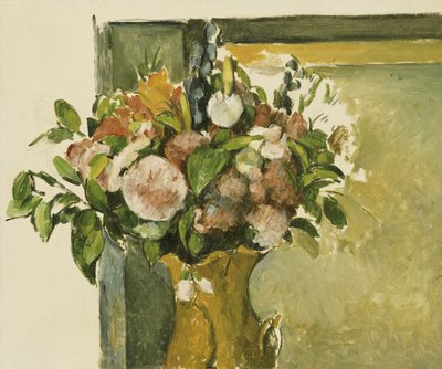 Bloemen in een vaas door Paul Cézanne