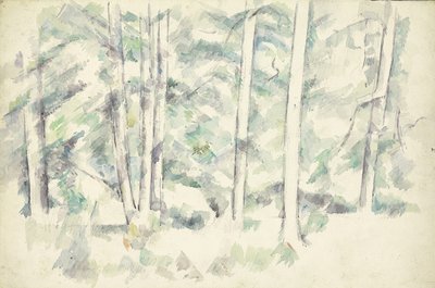 Bos, c.1890 door Paul Cézanne