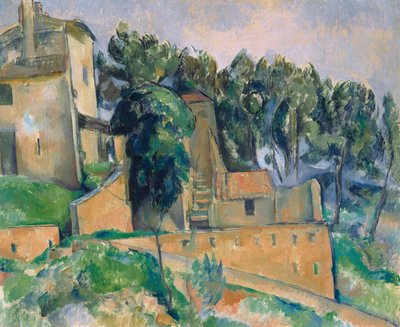 Frans: La Maison de Bellevue Huis in Bellevue door Paul Cézanne