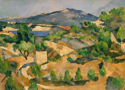 Frans: De stuwdam van François Zola door Paul Cézanne