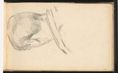 Hoofd van een Jongen van Achteren Gezien door Paul Cézanne