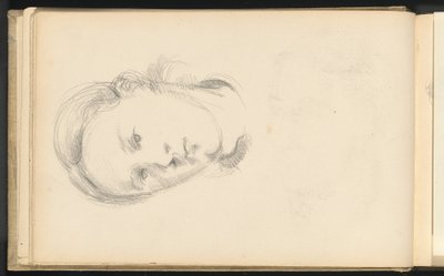 Hoofd van een Jonge Vrouw door Paul Cézanne