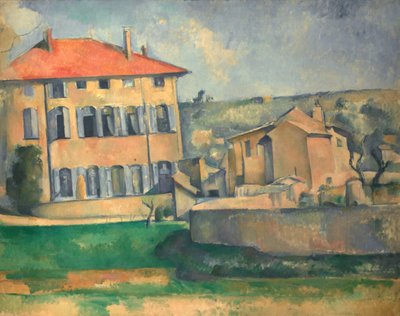 Huis in Aix door Paul Cézanne