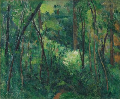 Interieur van een bos, ca 1885 door Paul Cézanne