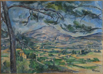 La Montagne Sainte-Victoire au grand pin, ca 1887 door Paul Cézanne