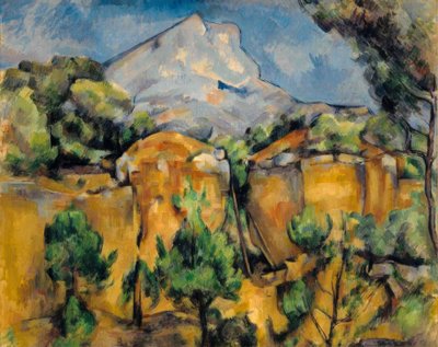 De Berg Sainte-Victoire, gezien vanaf Bibémus door Paul Cézanne