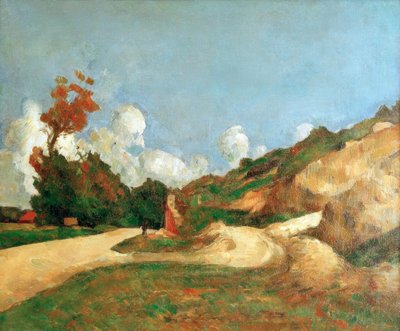 De weg door Paul Cézanne