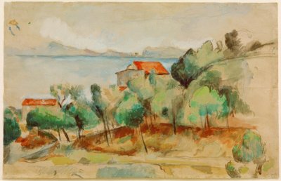 De baai van L’Estaque door Paul Cézanne