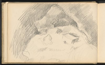 Landschap Gezien vanuit een Grot door Paul Cézanne