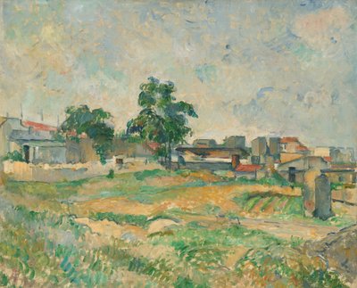 Landschap bij Parijs door Paul Cézanne
