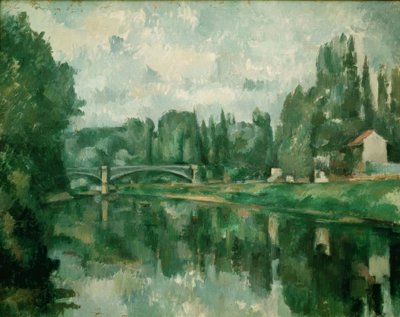De brug van Creteil (Brug over de Marne, in Creteil) door Paul Cézanne
