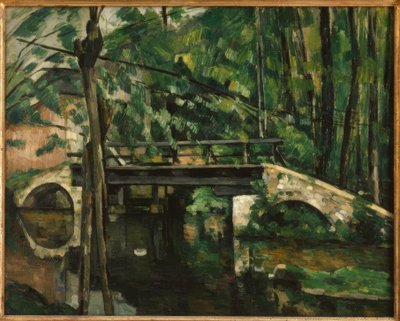 De brug van Maincy, nabij Melun door Paul Cézanne