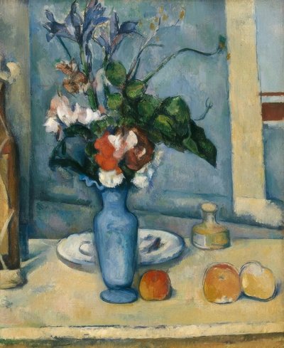 De Blauwe Vaas door Paul Cézanne