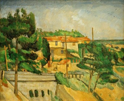 Het viaduct bij L’Estaque door Paul Cézanne