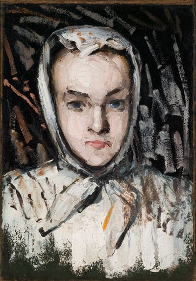 Marie Cézanne, de Zus van de Kunstenaar (recto), De Moeder van de Kunstenaar (verso) door Paul Cézanne