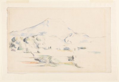 Montagne Saint-Victoire door Paul Cézanne