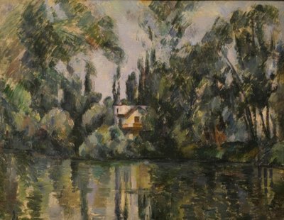 P.Cézanne, Huis aan de oever van de Marne door Paul Cézanne