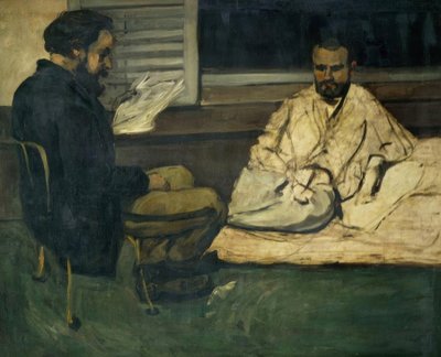 Paul Alexis leest aan Emile Zola door Paul Cézanne