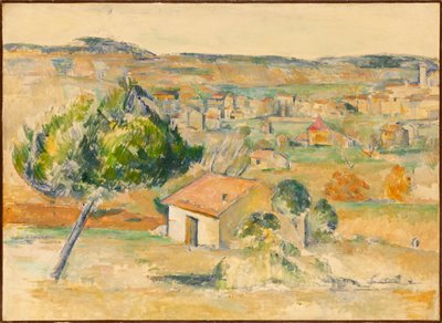 Provençaalse vlakte, 1883-1885 door Paul Cézanne