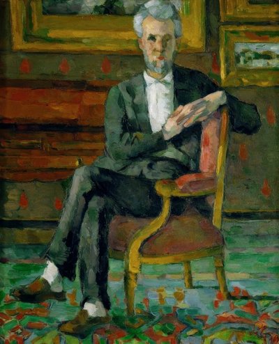 Portret van Chocquet door Paul Cézanne