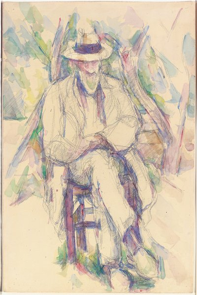 Portret van Vallier, 1904-06 door Paul Cézanne