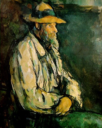Portret van Vallier, zittend door Paul Cézanne