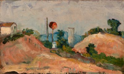 Spoorwegdoorsnijding door Paul Cézanne