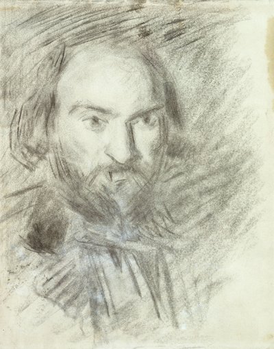 Zelfportret, c.1874 door Paul Cézanne