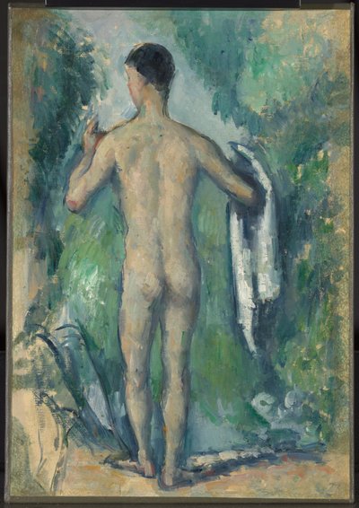 Staande Badende, Gezien van Achteren door Paul Cézanne