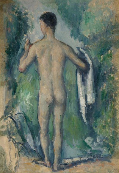 Staande Badende, Gezien van Achteren door Paul Cézanne