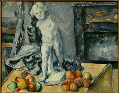 Stilleven met Cupido in gips door Paul Cézanne