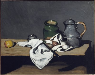 Stilleven met een ketel door Paul Cézanne
