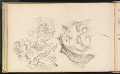 Studies Inclusief Madame Cézanne door Paul Cézanne