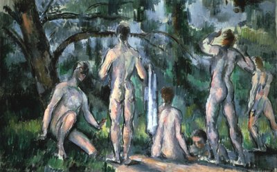 Studie van baders, 1890 door Paul Cézanne