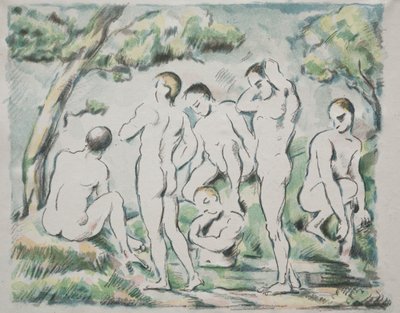 De Baders door Paul Cézanne