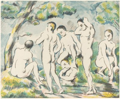 De Baders Kleine Plaat, 1897 door Paul Cézanne
